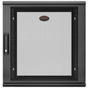 APC NetShelter WX AR112SH6 - Skåp - väggmontering - svart - 12U