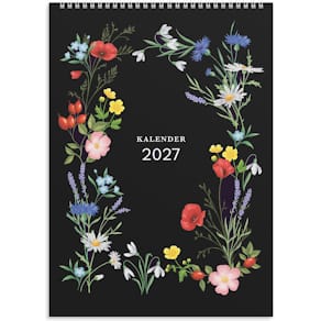 Burde Väggkalender Illustrerad blomster 2027