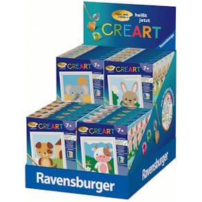 Display Ravensburger CreArt Serie F, Süße Tiere, 20 Stück