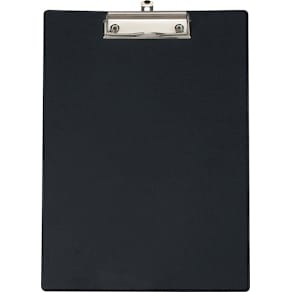 Klemplaat MAUL, pvc met transparante insteekstas, A4 staand, 0,8 