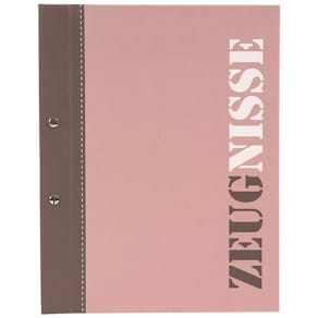 Zeugnismappe GOLDBUCH 2-colored, A4, aubergine