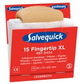 Fingerkuppenpflaster Salvequick, elastisch, 6x15 Stück, beige
