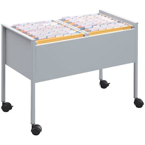 Hängemappenwagen Durable ECONOMY 100 DUO, metallic silber