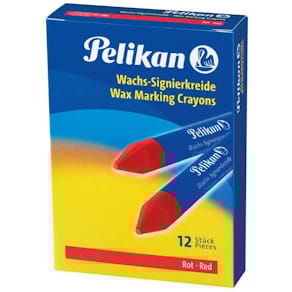 Signierkreide Pelikan 772/12, rot, 12 x 95 mm