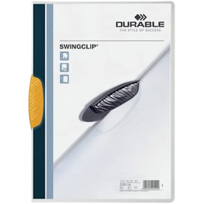 Klemmmappe Durable Swingclip, A4, gelb