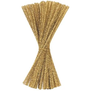 Piprensare Glitter Guld, 30cm, 100/fp