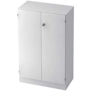 Flügeltürenschrank HAMMERBACHER 6550 SG, weiß, 3OH, 80x42x127 cm