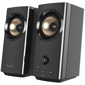 T60 Compact Hi-Fi 2.0 Speakers, Black