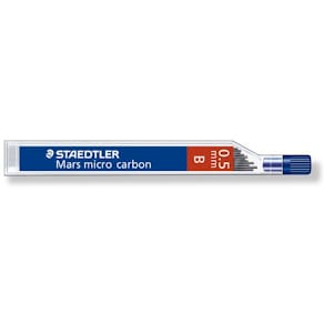 Reservstift Staedtler 0,5mm B, 12 stift/tub, 12fp