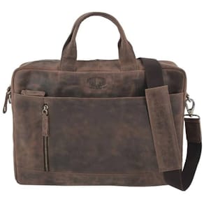 Laptoptasche Pride & Soul Raily, Leder, braun