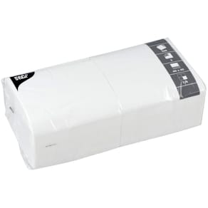 Serviette Papstar Zelltuch, 250 St., 3-lagig, weiß