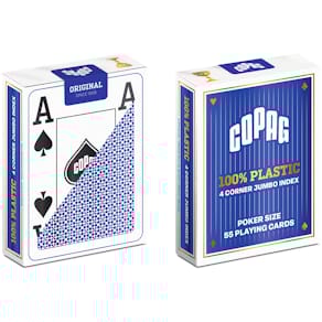 Spielkarten COPAG Poker Jumbo Face, blau