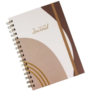 Spiralnotizbuch DONAU Happy Life, liniert, braun, A5, 100 Blatt