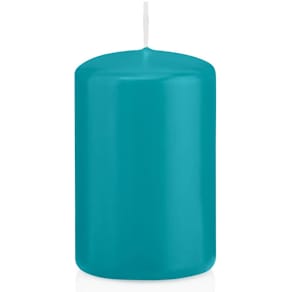 Stumpenkerze azurblau, 50 x 80 mm, 17 Std. Brenndauer