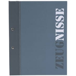 Zeugnismappe Goldbuch 2-colored, blau, A4, 10 Hüllen