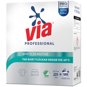 Tvättmedel VIA Pro F. White Sens 8,32kg