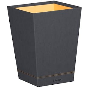 Rhodiarama waste bin Titanium