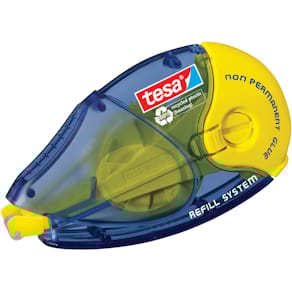 Kleberoller tesa ecoLogo Nachfüllroller, ablösbar, blau, 14 m x 8