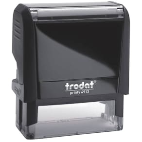 Textstempel Trodat Printy 4913, schwarz, max. 6 Zeilen, inkl. Gus