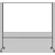 Whiteboard Lintex ONE Mobil, svart, dubbelsidig, 200x120cm