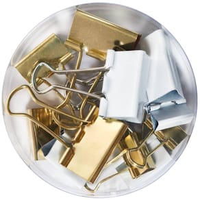 Vielzweckklammern Herlitz Pure Glam, 12 St., weiß/gold sortiert