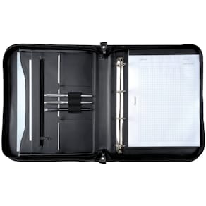 Schreibmappe Alassio Limone A4, schwarz