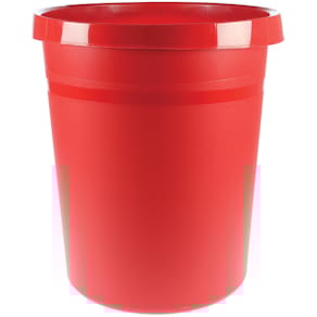 Papiermand Han, rood, 18 l, rond