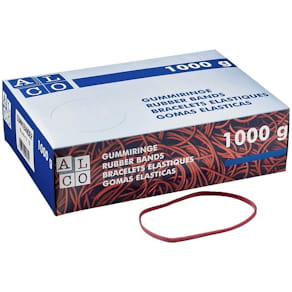 Gummibänder ALCO, 150 x 4 mm, 1 kg, rot