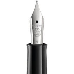 Kolbenfüllhalter Pelikan Classic M205, blau-marmoriert, Feder B