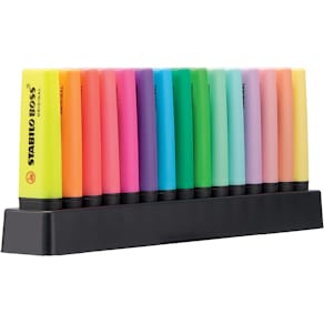 Markeerstift STABILO BOSS ORIGINAL Pastel, deskset, 15 stuks