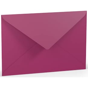 Briefumschlag Rössler Paperado, C5, Seidenfutter, Amarena gerippt