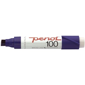 Marker Penol 100 skrå spids 3–10 mm blå, pk/10