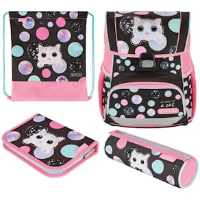 Schulranzen-Set Herlitz Loop Plus Cute Cat
