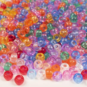 Plastpärlor Kongo Transparent, 1000/fp