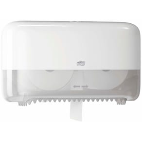 Toiletpapirdispenser Tork T7 Mid-Size Twin, hvid
