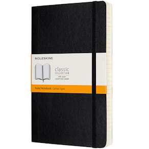 Classic Soft Expanded Linjerad Large Svart