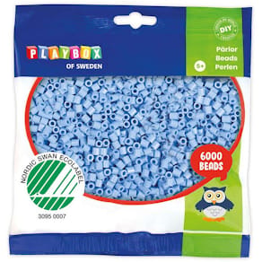 Rörpärlor pastell blå 6000/fp