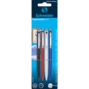 Kugelschreiber Schneider K 15, 4 Stück sortiert
