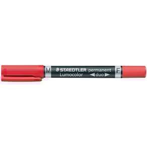 Permanentmarker STAEDTLER Lumocolor duo, rot