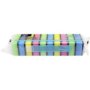 Schuurspons Aqualine ft, 9 x 6 x 3 cm, pak van 10 stuks