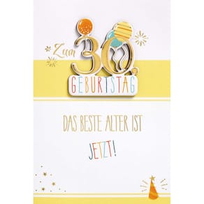 Geburtstagskarte BSB Zahl 30