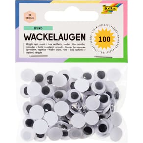 Wackelaugen Folia, rund, 10 mm