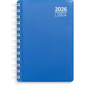 Dagbok GRIEG Libra spiral plast 2026 blå