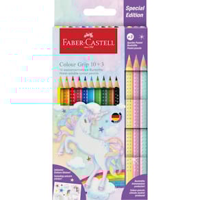Farbstiftetui Faber-Castell Colour Grip, 10+3 St., sortiert