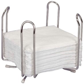 Servietdispenser til 1/4-fold, metal/krom, 130 x 130 mm