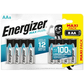 Batteri ENERGIZER Max Plus AA 8/fp