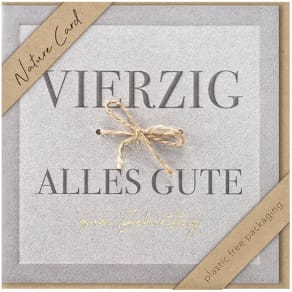 Geburtstagskarte BSB, Zahl 40