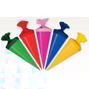 Schultüte Nestler 4120297, rund, 12 cm, farbig sortiert