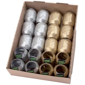 Packpapier GOLDINA Ei-Knäuel, sortiert, gold/silber, 12 m