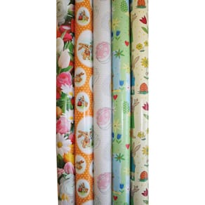 Geschenkpapierrolle PRÄSENTA Oster, 2 m x 70 cm, sortiert
